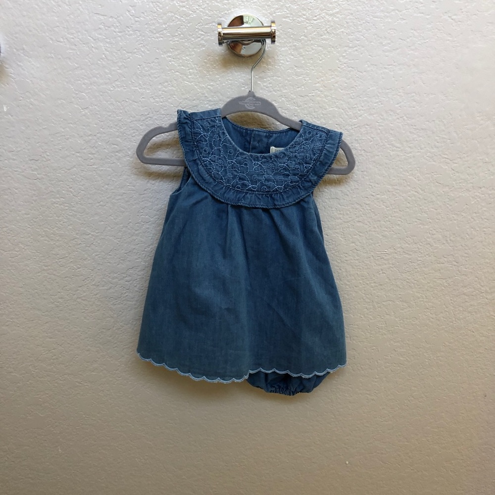 ZARA NWT denim dress and bloomer set